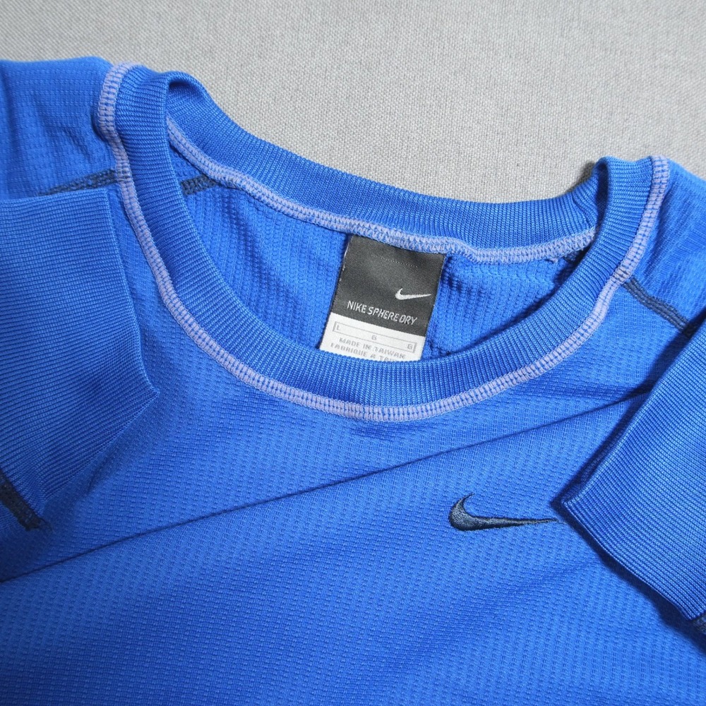 VTG Y2K Nike Gray Tag Training Top Men L Workout Sport Gym Long Sleeve Layering